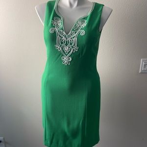 NWT Pappagallo Kelly Green bodycon dress w/ hidden zipper Sz 10.